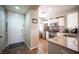 Well-equipped kitchen with stainless steel appliances and granite countertops, near the front door at 8368 Creek Canyon Ave, Las Vegas, NV 89113
