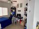 Bright bedroom with carpeted floors, a ceiling fan, and ample space for furniture at 8928 Reining Spur Ave, Las Vegas, NV 89143
