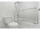 Bathroom showcasing a glass enclosed shower and tub at 9742 Toad Hollow St, Las Vegas, NV 89141