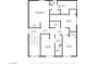 Detailed floor plan showcasing the layout of the primary bedroom, bathroom, and other rooms at 9742 Toad Hollow St, Las Vegas, NV 89141