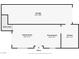 Floor plan of the first floor displaying the Gathering room, dining room, kitchen, and garage at 12107 Frost Lime Rd # 1, Las Vegas, NV 89183