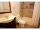 Clean bathroom with tiled shower and modern fixtures offers functionality and style at 1467 Hialeah Dr # C, Las Vegas, NV 89119