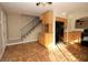 Open kitchen with access to the stairs at 1467 Hialeah Dr # C, Las Vegas, NV 89119