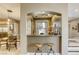 Convenient bar area between kitchen and dining area; features seating for two at 2008 Winter Wind St, Las Vegas, NV 89134