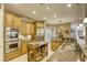 Well-equipped kitchen features custom cabinetry, stainless appliances, and a central island at 2008 Winter Wind St, Las Vegas, NV 89134