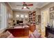 Office space with hardwood floors, and large built in desk at 2008 Winter Wind St, Las Vegas, NV 89134