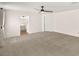 Spacious bedroom includes neutral carpet and ensuite bathroom access to create a comfortable retreat at 215 Sunlight Peak St, Henderson, NV 89012