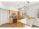 Bright kitchen with granite countertops and stainless steel appliances at 215 Sunlight Peak St, Henderson, NV 89012