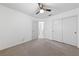 Bedroom with ceiling fan and carpet flooring at 2156 Eagle Sticks Dr, Henderson, NV 89012