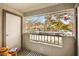 Cozy balcony with storage and views of trees and buildings in a well-maintained community setting at 2606 S Durango Dr # 276, Las Vegas, NV 89117