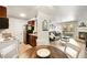 Open-concept area showcases the living room, kitchen, and dining space, perfect for gatherings at 2606 S Durango Dr # 276, Las Vegas, NV 89117