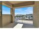 This outdoor balcony features views of the neighborhood and mountains in the distance at 3136 Mossfield Ave, Henderson, NV 89052