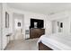 Spacious bedroom with neutral walls, carpeted floors, and ample natural light from windows at 3136 Mossfield Ave, Henderson, NV 89052