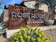 Close up of the Rose Ridge by Lennar community entrance sign at 3136 Mossfield Ave, Henderson, NV 89052