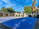 Well-maintained basketball court with a blue surface, perfect for sports and recreation at 330 Rancho Cir, Las Vegas, NV 89107