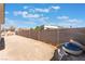 Large lot with block wall, providing privacy for outdoor activities and landscaping at 3409 Judson Ave, North Las Vegas, NV 89030