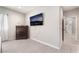 Comfortable main bedroom with light gray walls and access to the bathroom at 3409 Judson Ave, North Las Vegas, NV 89030
