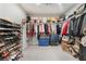Spacious walk-in closet with ample storage space for clothing and accessories at 3409 Judson Ave, North Las Vegas, NV 89030