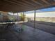 Spacious covered backyard patio offers ample space for outdoor entertaining and Gathering activities at 3512 Trilogy Dr, Las Vegas, NV 89108