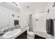 Bathroom featuring a shower over bath and vanity unit at 4612 Townwall St, Las Vegas, NV 89115