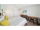Bedroom featuring a TV, desk and closet at 4612 Townwall St, Las Vegas, NV 89115