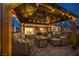Comfortable gazebo with chairs, sofas, and an ornate fountain providing a relaxing outdoor retreat at 6325 Gambetta St, Las Vegas, NV 89115