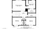 Detailed floor plan showcasing the layout of the second floor, including bedrooms, bathrooms, and closet space at 7013 Bisoni St, Las Vegas, NV 89149
