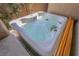 Inviting hot tub with jets and seating, perfect for relaxation at 8134 Maddingley Ave, Las Vegas, NV 89117