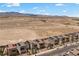 View of a new planned residential community with highway access and desert landscape in Nevada at 9715 Harper Edge St, Las Vegas, NV 89143