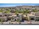 Aerial view of new homes, showcasing modern architecture and community layout at 10895 Artesano Ave, Las Vegas, NV 89135