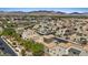 Overhead photograph displaying the property's contemporary style, manicured landscaping, and community features at 10895 Artesano Ave, Las Vegas, NV 89135