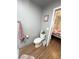Bathroom featuring toilet and view into a bedroom at 2171 Bay Club Dr # 103, Laughlin, NV 89029