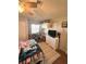 Bright bedroom with wood-look flooring and ample storage space at 2171 Bay Club Dr # 103, Laughlin, NV 89029