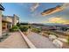 Landscaped backyard featuring desert landscaping and views at 2180 Skyline Heights Ln, Henderson, NV 89052