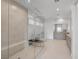 Sleek main bathroom featuring a glass shower, soaking tub, and modern vanity at 2180 Skyline Heights Ln, Henderson, NV 89052