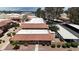 An aerial view of the property showcasing its tile roofs and convenient access to parking at 2504 Paradise Village Way, Las Vegas, NV 89120