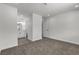 This bedroom provides an entry into the ensuite bathroom with modern white vanity at 2504 Paradise Village Way, Las Vegas, NV 89120
