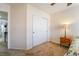 Neutral bedroom featuring a side table and a closet with panel doors at 3088 Bicentennial Pkwy, Henderson, NV 89044