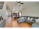 Open-concept living space with kitchen, dining, and living areas, perfect for entertaining and Gathering gatherings at 3432 Beca Faith Dr, North Las Vegas, NV 89032