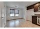 Kitchen area featuring stainless steel appliances and views to living space at 345 Gracious Way, Henderson, NV 89011