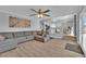 Spacious living room connects to the dining area at 3592 N Campbell Rd, Las Vegas, NV 89129