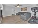 Spacious living room features a ceiling fan and neutral colors at 3592 N Campbell Rd, Las Vegas, NV 89129