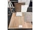 Interior design samples of flooring, carpet, cabinets, quartz and paint for a new home at 4208 Mount Bonnell Ave, North Las Vegas, NV 89081