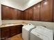 This laundry room has sink and ample storage at 4565 Riva De Romanza St, Las Vegas, NV 89135