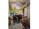 View of the dining area with decorative mural at 5305 Bright Sun Ct, Las Vegas, NV 89130