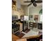 View of the kitchen with tile floor and stainless appliances at 5305 Bright Sun Ct, Las Vegas, NV 89130
