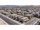 An aerial view of the neighborhood with houses close together at 5937 W Frias Ave, Las Vegas, NV 89141