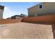 Unfinished backyard ready to be transformed into an outdoor retreat at 5937 W Frias Ave, Las Vegas, NV 89141