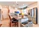 Kitchen boasts granite island, stainless steel appliances, and ample storage at 6046 Castle Gardens Ave, Las Vegas, NV 89130