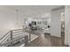 Bright loft area with modern railing overlooking a living area at 712 Proud Eagle Ln, Las Vegas, NV 89144